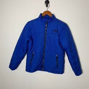 Boys The North Face Blue Puffer Coat Size M 10/12 EUC!